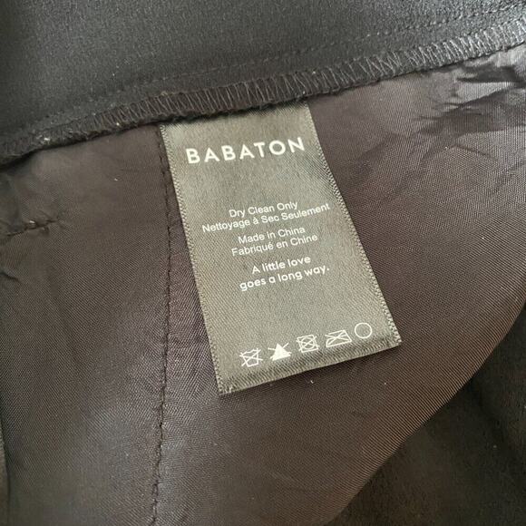 BABATON Aritzia Womens Dexter Black Stripe Tuxedo Pull On Pant - Size 2 - Picture 4 of 6